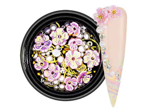 pink-flower-mix-nailart