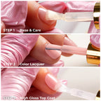 Protective Top Coat High Gloss for Nail Polish MollyNails 10ml