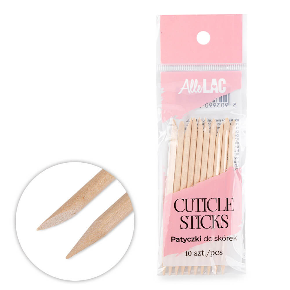 Bâton de manucure en bois 10pcs