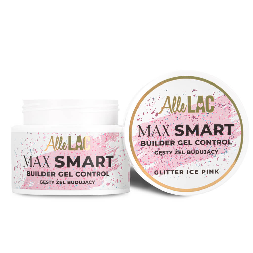 Max Smart Builder Gel Control Glitter Ice Pink AlleLac 45g