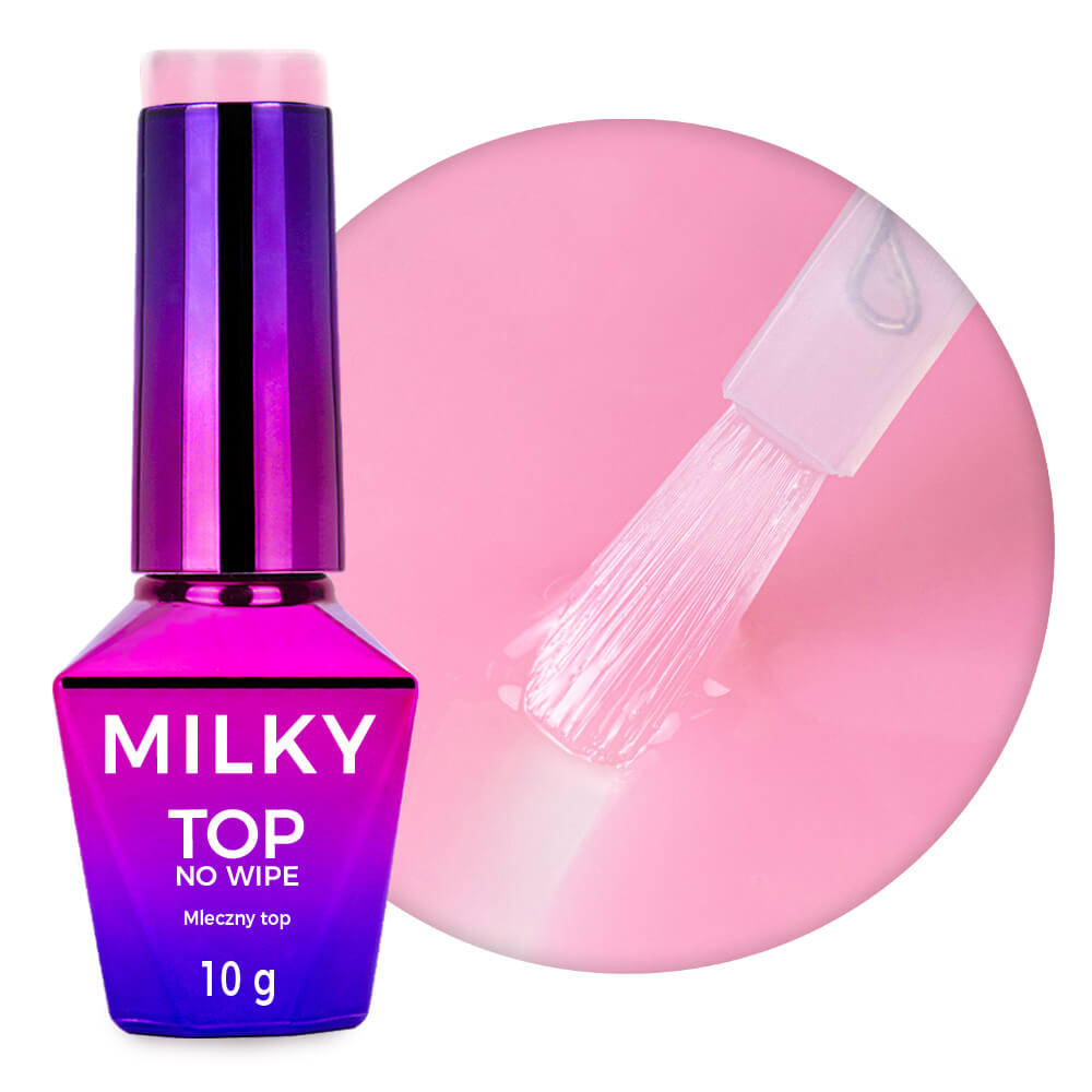 Top No Wipe Milky Pink MollyNails 10g