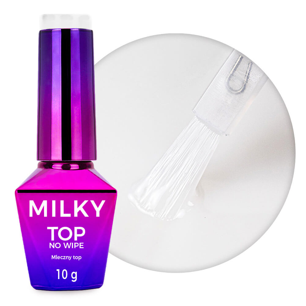Top No Wipe Milky White MollyNails 10g